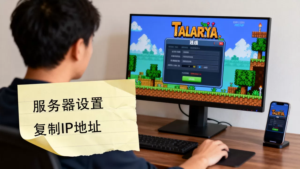 泰拉瑞亚联机怎么找到自己服务器地址,在哪里看 泰拉瑞亚联机怎么找到自己服务器地址,在哪里看