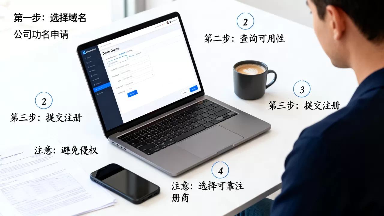 公司域名申请流程有哪些步骤,新手需要注意什么? 公司域名申请流程有哪些步骤,新手需要注意什么?