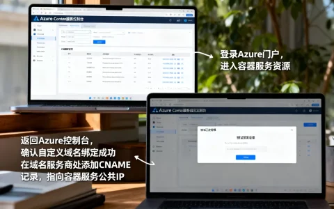Azure容器服务如何绑定自定义域名，具体步骤是什么？