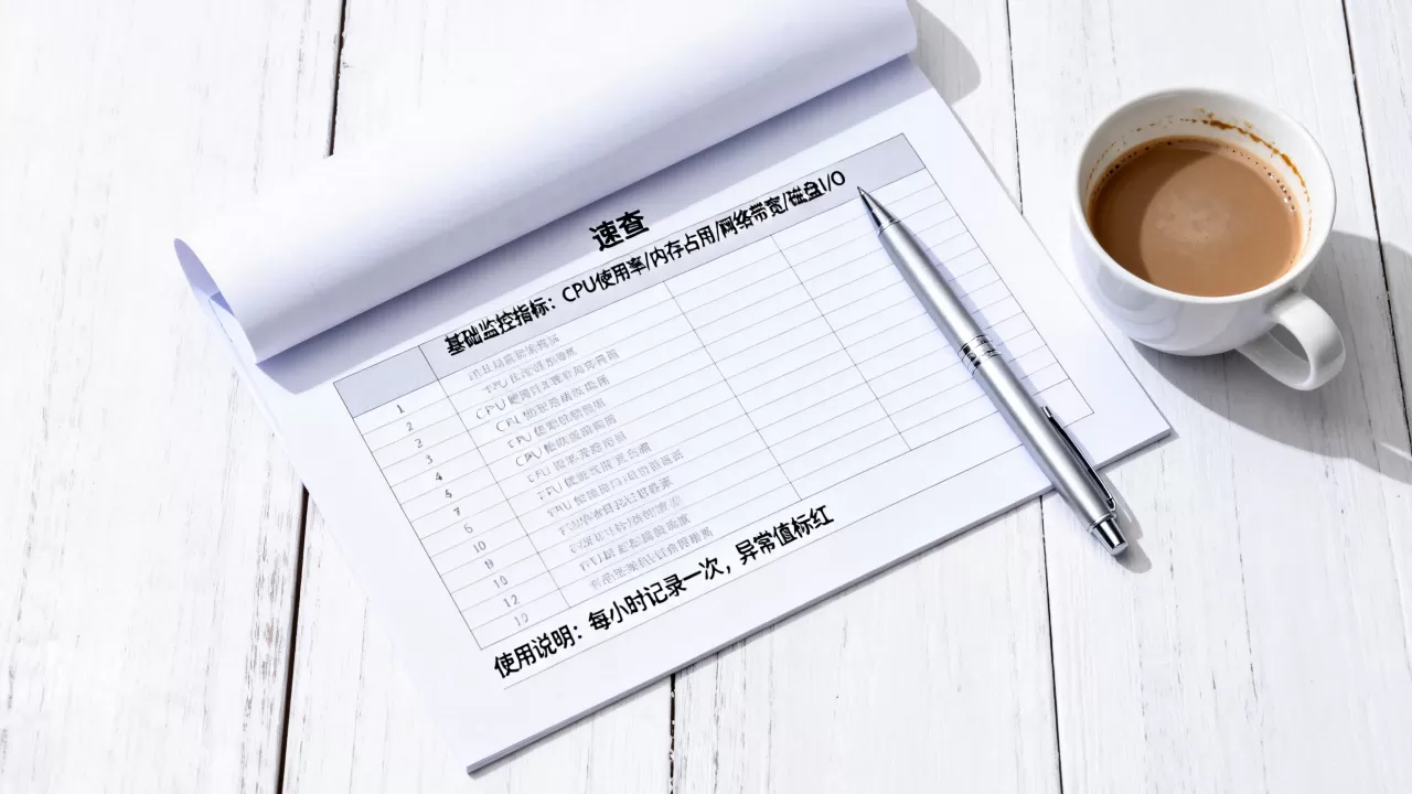 给入门团队的一页式监控指标速查表怎么用,监控指标有哪些? 给入门团队的一页式监控指标速查表怎么用,监控指标有哪些?