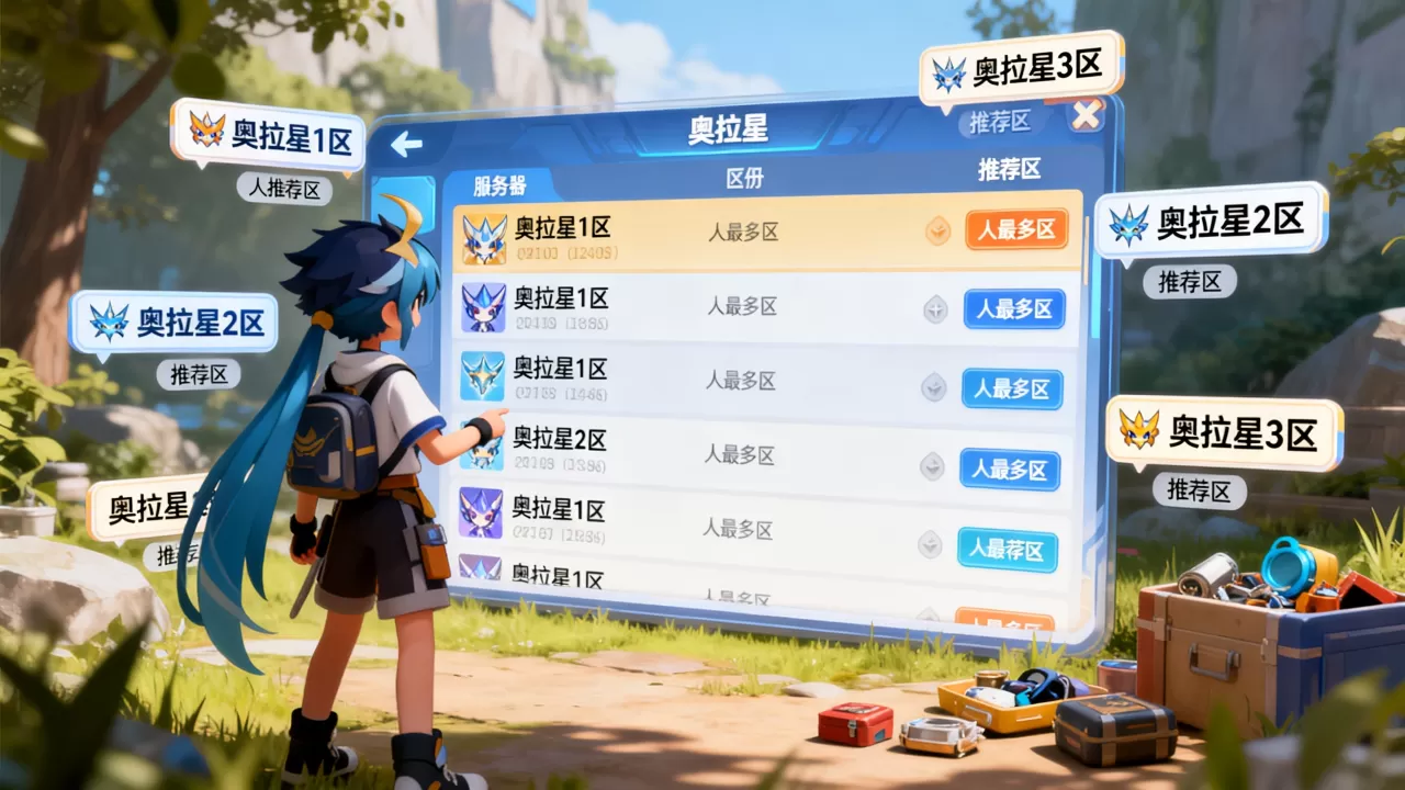 奥拉星服务器有哪些?,哪个区人最多最值得玩。 奥拉星服务器有哪些?,哪个区人最多最值得玩。