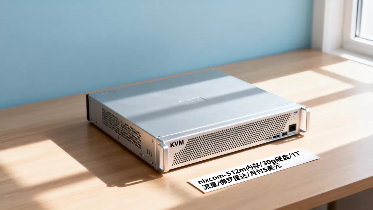 nixcom-512m内存KVM/30g硬盘/1T流量/佛罗里达/月付5美元 nixcom-512m内存KVM/30g硬盘/1T流量/佛罗里达/月付5美元