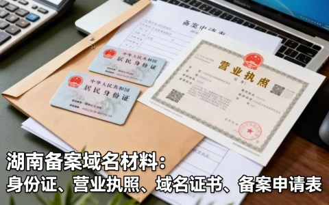 湖南备案域名需要准备哪些材料？