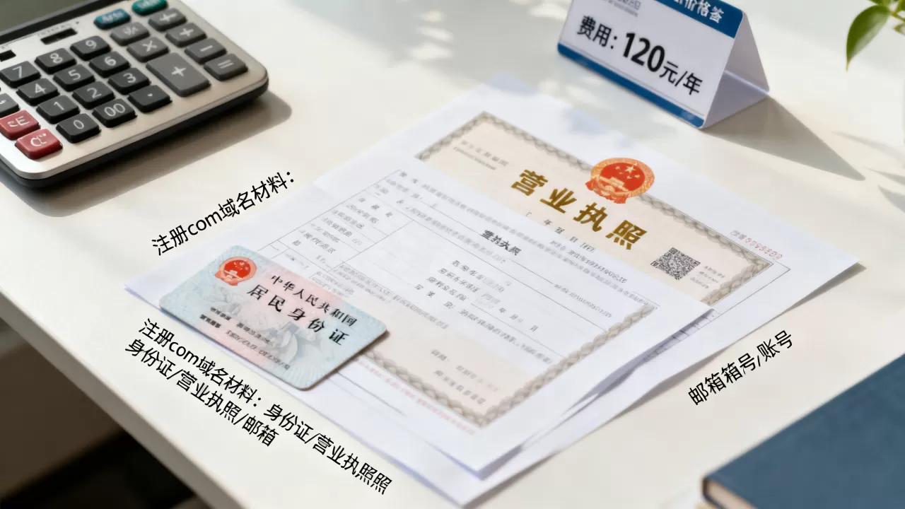 注册com域名要准备哪些材料?,需要多少钱 注册com域名要准备哪些材料?,需要多少钱