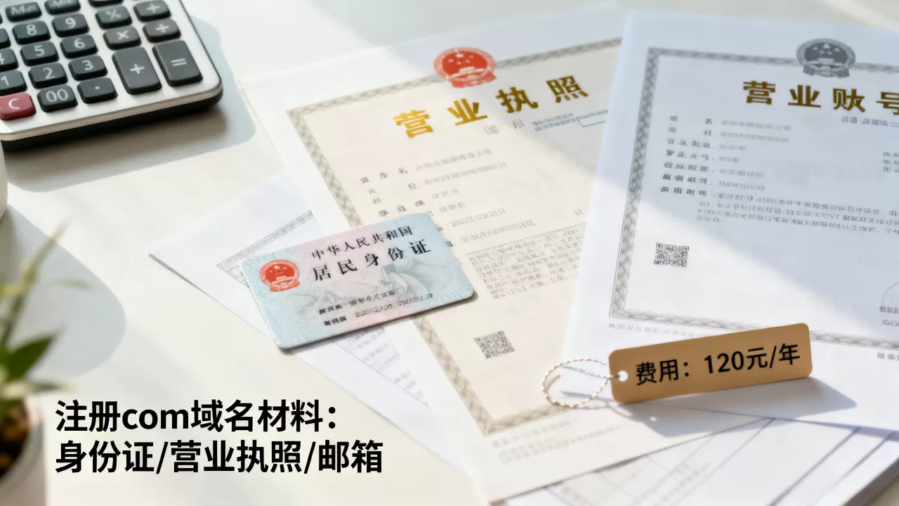 注册com域名要准备哪些材料?,需要多少钱 注册com域名要准备哪些材料?,需要多少钱