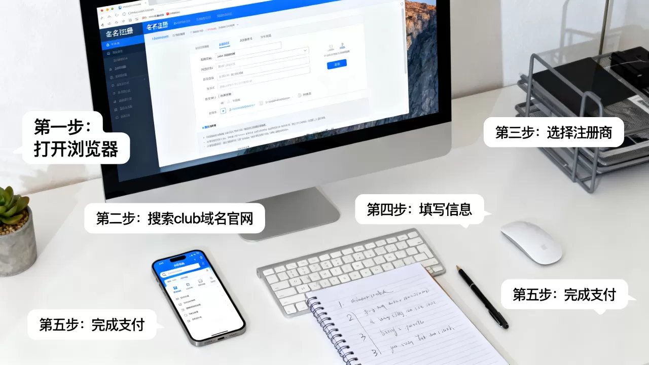 club域名官网怎么找,购买步骤有哪些? club域名官网怎么找,购买步骤有哪些?