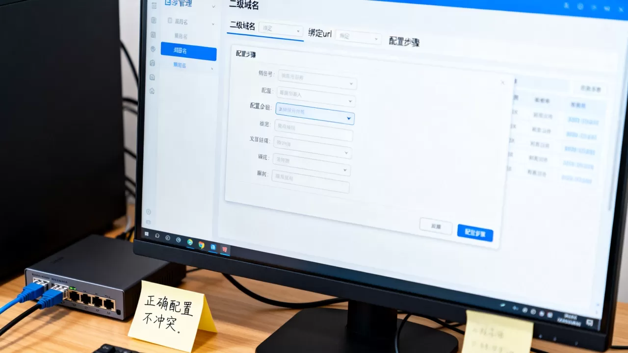 二级域名绑定url,如何正确配置不冲突? 二级域名绑定url,如何正确配置不冲突?