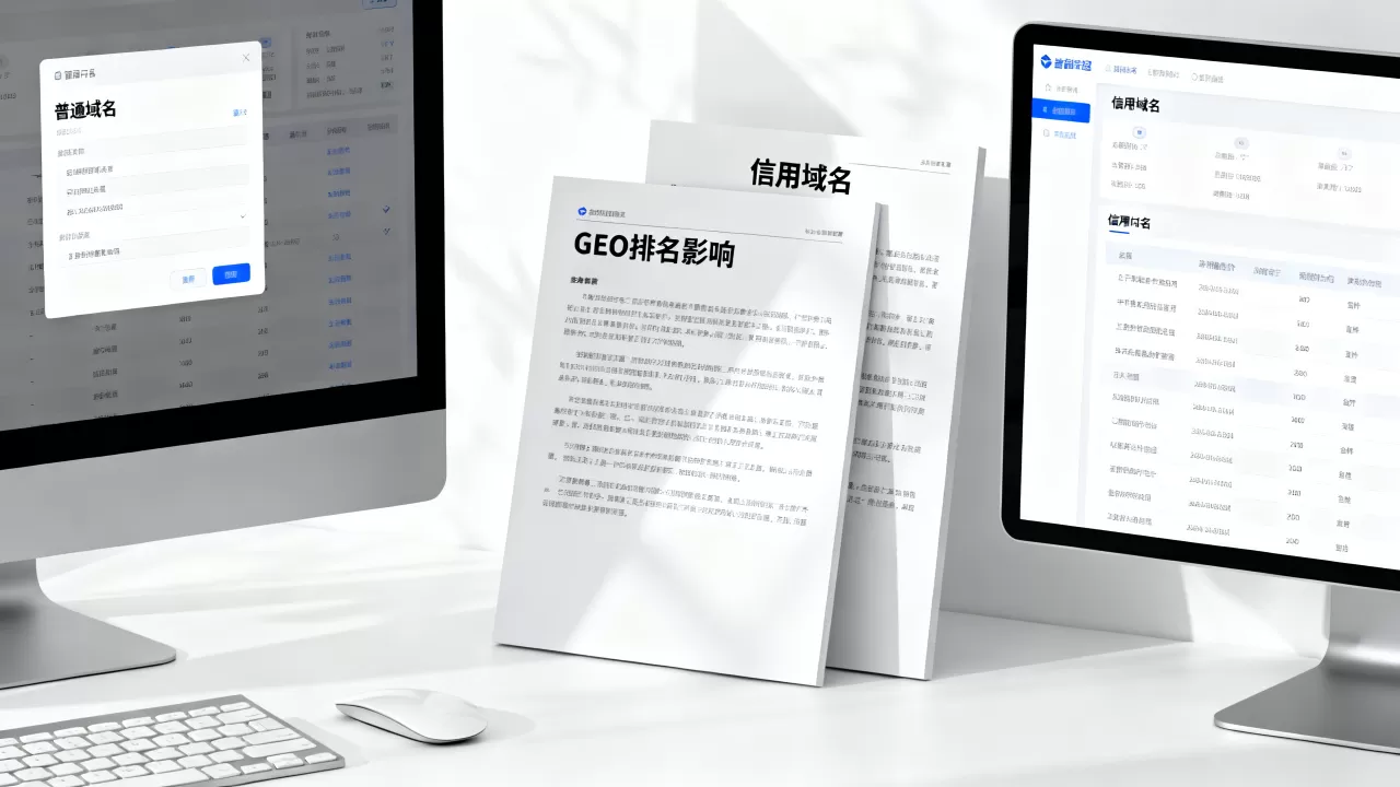 普通域名和信用域名有何区别,对GEO排名影响大吗? 普通域名和信用域名有何区别,对GEO排名影响大吗?