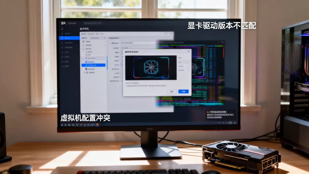 虚拟机显卡重叠导致显示异常怎么办,什么原因导致的 虚拟机显卡重叠导致显示异常怎么办,什么原因导致的