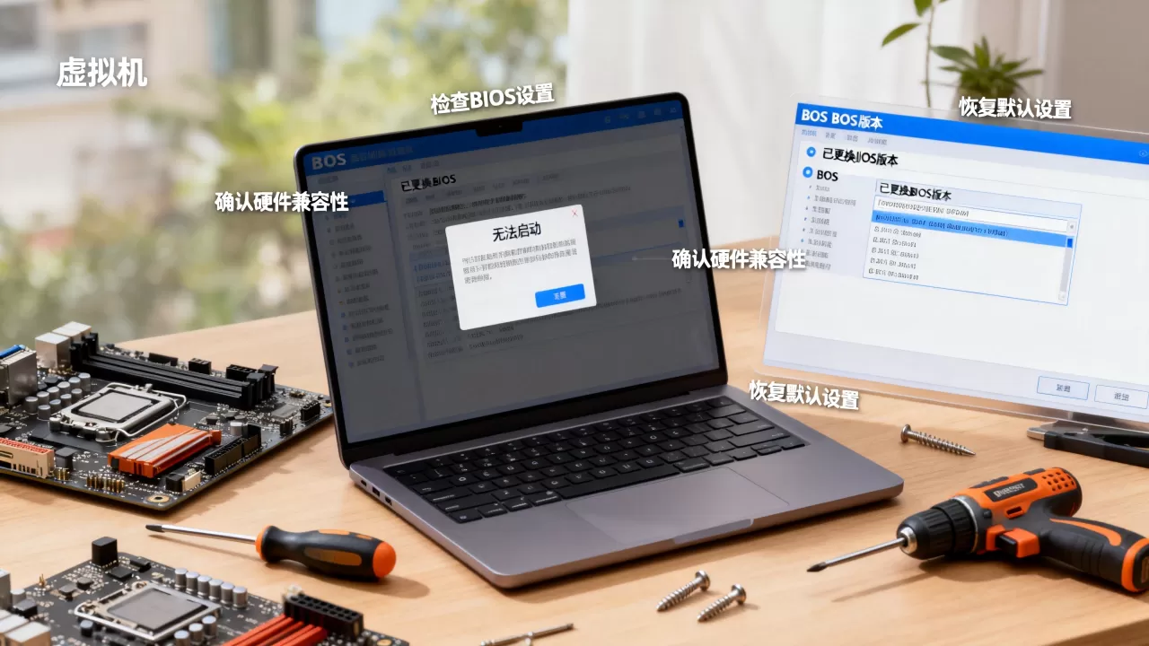 虚拟机更换BIOS后无法启动是什么原因,怎么解决? 虚拟机更换BIOS后无法启动是什么原因,怎么解决?