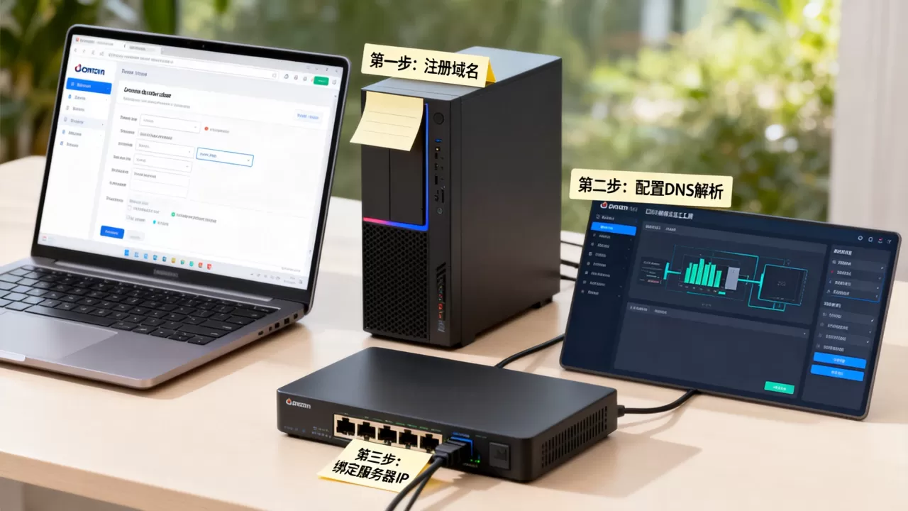 新手怎样快速通过域名访问服务器?,有哪些步骤? 新手怎样快速通过域名访问服务器?,有哪些步骤?