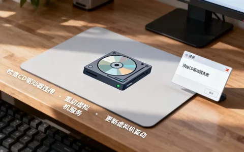 虚拟机添加cd驱动器失败怎么办？