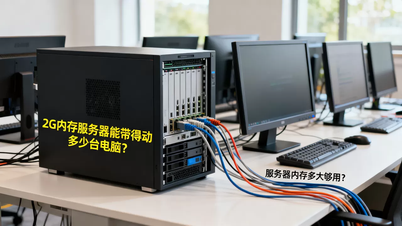 2G内存服务器能带得动多少台电脑?,服务器内存多大够用? 2G内存服务器能带得动多少台电脑?,服务器内存多大够用?