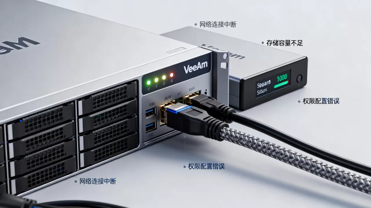 Veeam还原虚拟机失败怎么解决,常见原因有哪些? Veeam还原虚拟机失败怎么解决,常见原因有哪些?