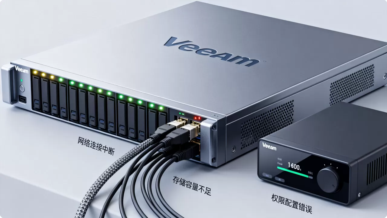 Veeam还原虚拟机失败怎么解决,常见原因有哪些? Veeam还原虚拟机失败怎么解决,常见原因有哪些?