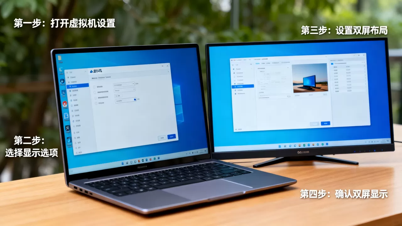 虚拟机怎么设置双屏?,双屏显示步骤有哪些? 虚拟机怎么设置双屏?,双屏显示步骤有哪些?