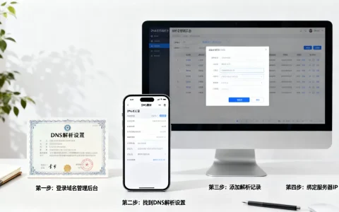 域名解析绑定步骤有哪些？新手怎么操作？