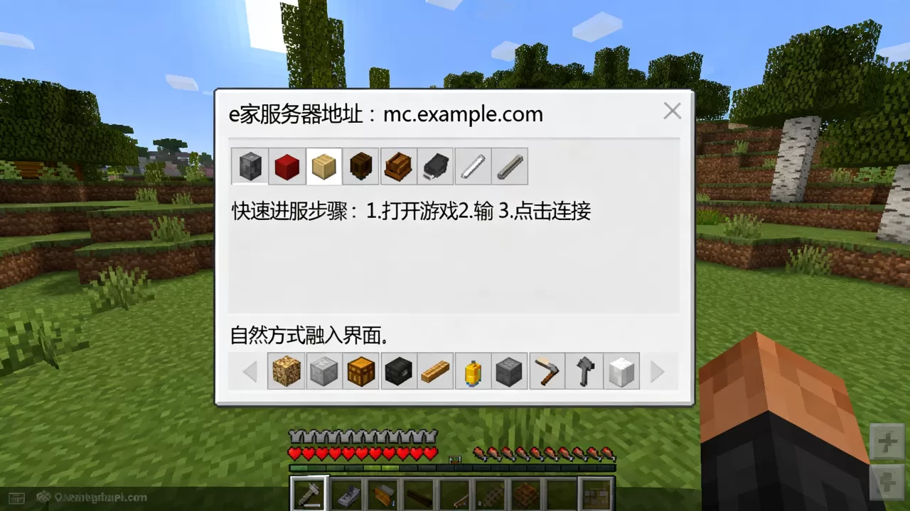 我的世界e家服务器地址是多少,怎么快速进服? 我的世界e家服务器地址是多少,怎么快速进服?