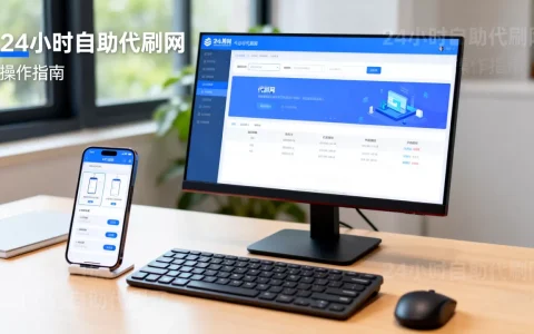24小时自助代刷网哪个好？怎么使用？