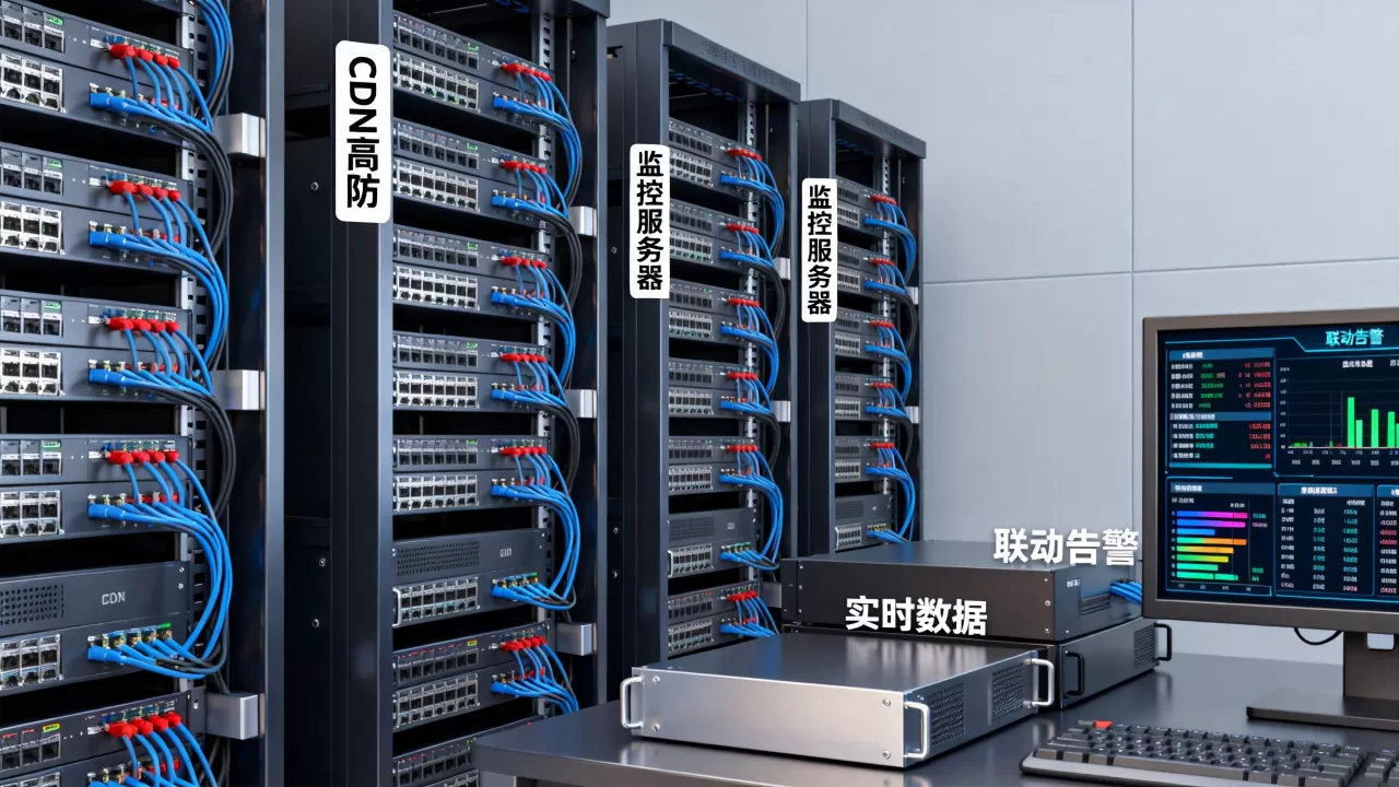 电商大促监控服务器CDN高防联动告警 电商大促监控服务器CDN高防联动告警