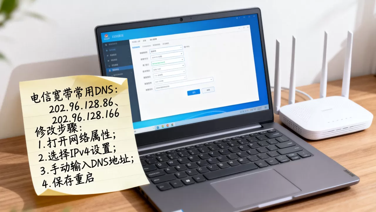 电信宽带DNS服务器地址是多少,怎么修改最稳定? 电信宽带DNS服务器地址是多少,怎么修改最稳定?