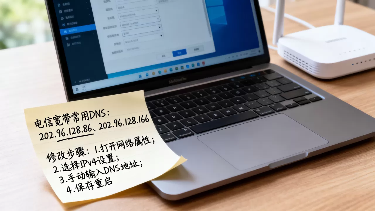 电信宽带DNS服务器地址是多少,怎么修改最稳定? 电信宽带DNS服务器地址是多少,怎么修改最稳定?