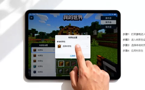 ios平板我的世界怎么在服务器加材质包，具体步骤是什么？