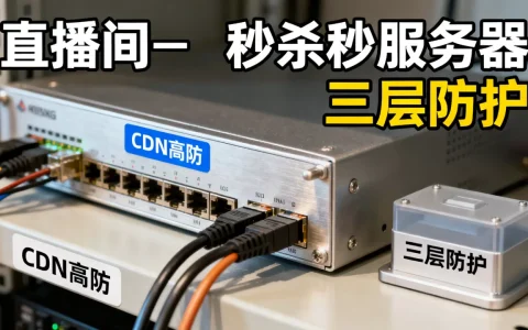 直播间秒杀服务器CDN高防三层防护