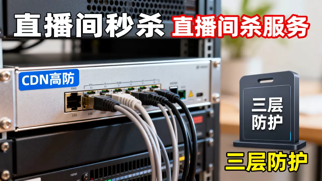 直播间秒杀服务器CDN高防三层防护 直播间秒杀服务器CDN高防三层防护
