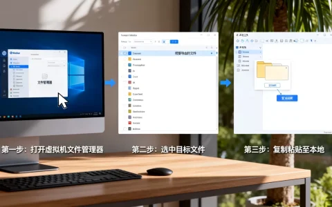 怎么从虚拟机里拿出文件，具体操作步骤是什么