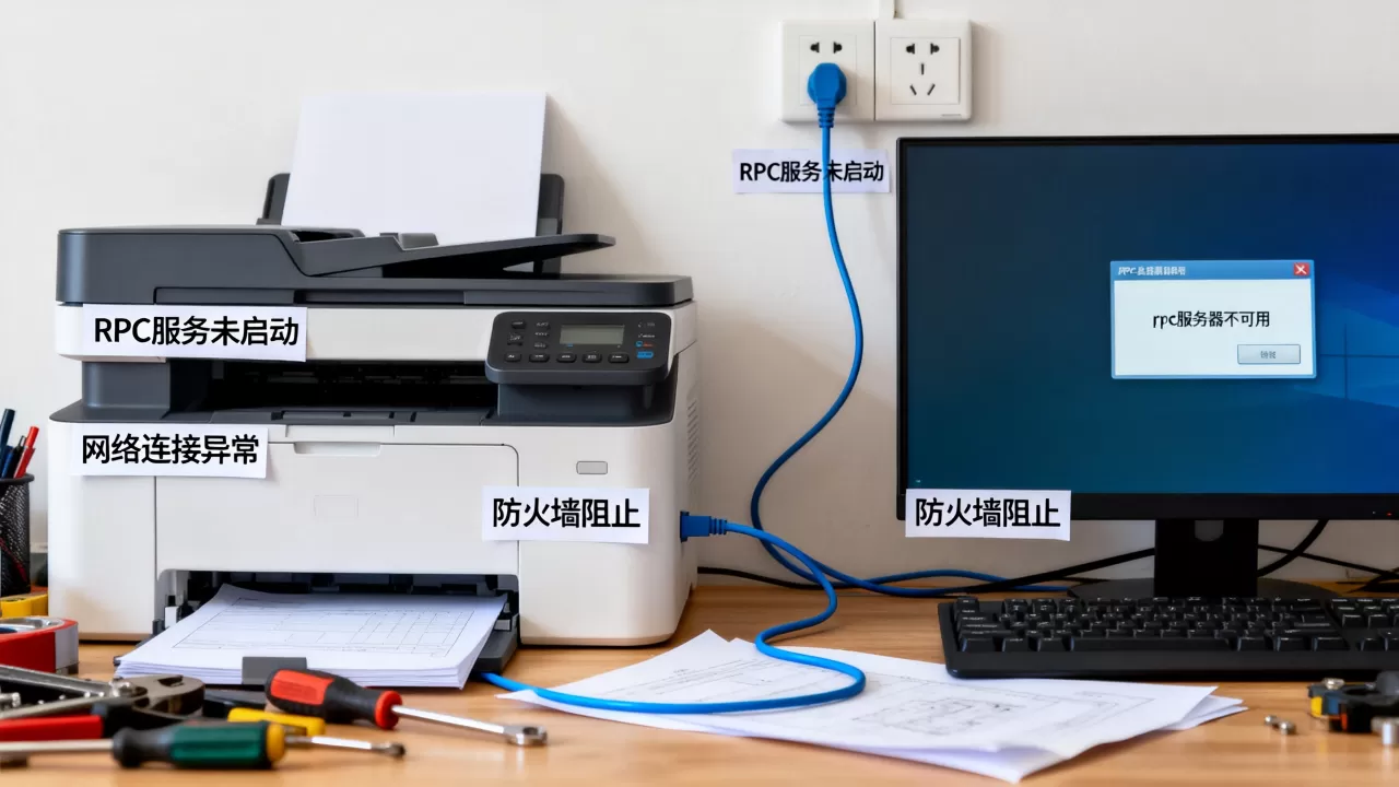 打印机rpc服务器不可用怎么回事,常见故障原因有哪些? 打印机rpc服务器不可用怎么回事,常见故障原因有哪些?
