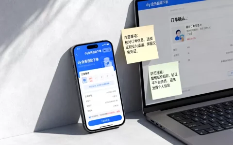 2026年最新：dy业务自助下单的注意事项和防范措