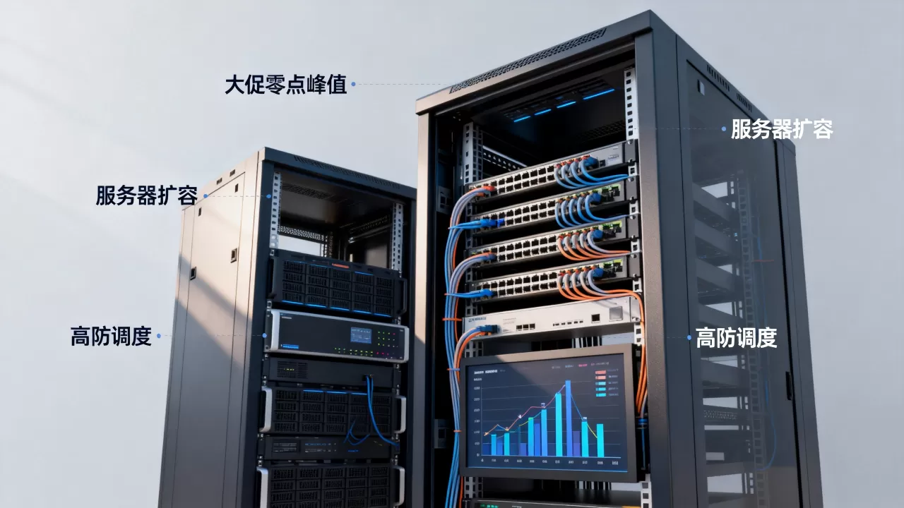 大促零点峰值服务器为何要扩容高防?,高防调度多少钱? 大促零点峰值服务器为何要扩容高防?,高防调度多少钱?