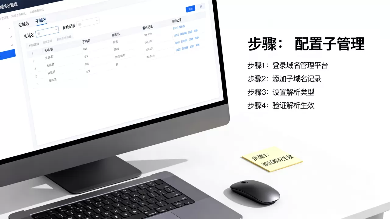 新手如何给主域名正确配置子域名?详细步骤指南 新手如何给主域名正确配置子域名?详细步骤指南
