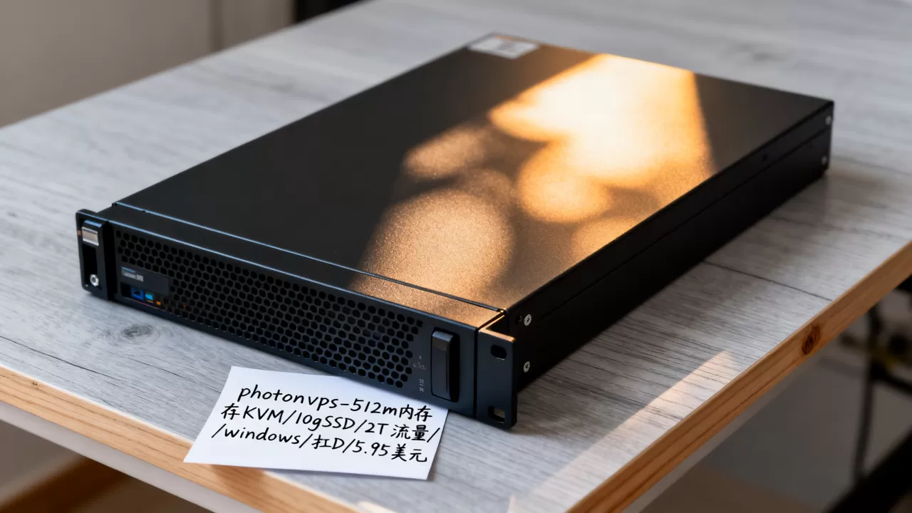 photonvps-512m内存KVM/10gSSD/2T流量/windows/扛D/5.95美元 photonvps-512m内存KVM/10gSSD/2T流量/windows/扛D/5.95美元