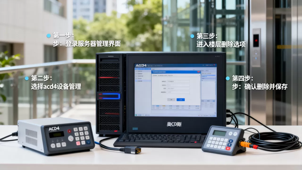 奥的斯acd4怎么用服务器删除楼层,操作步骤是什么? 奥的斯acd4怎么用服务器删除楼层,操作步骤是什么?