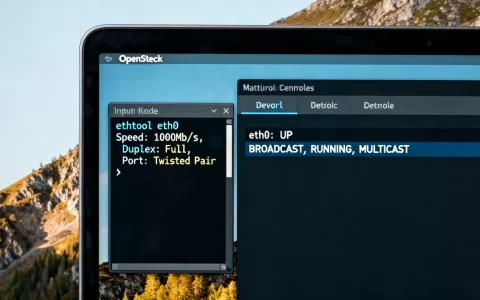 OpenStack虚拟机如何用ethtool查看网卡配置呢，怎么做？