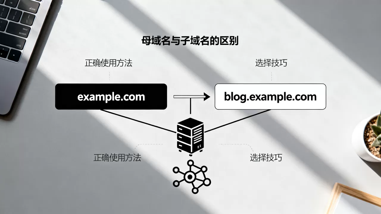 母域名与子域名有何不同?如何正确使用它们,区别与选择方法有哪些? 母域名与子域名有何不同?如何正确使用它们,区别与选择方法有哪些?