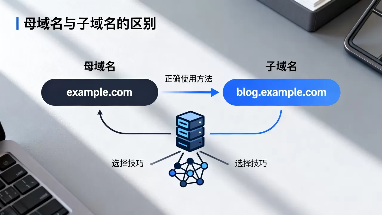 母域名与子域名有何不同?如何正确使用它们,区别与选择方法有哪些? 母域名与子域名有何不同?如何正确使用它们,区别与选择方法有哪些?