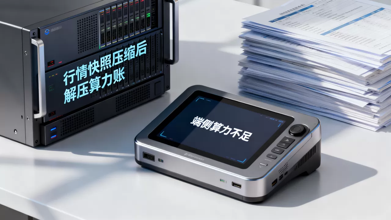 行情快照压缩后解压算力账怎么算,端侧算力不足怎么办? 行情快照压缩后解压算力账怎么算,端侧算力不足怎么办?