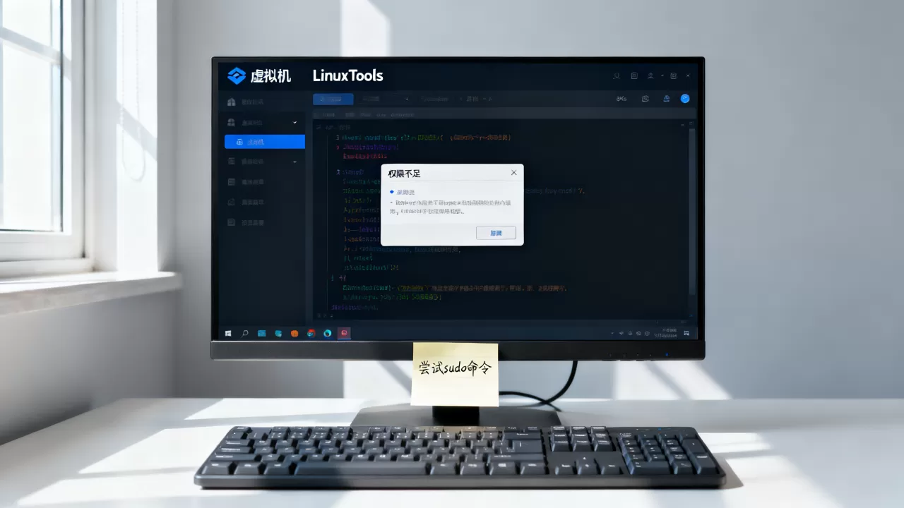 虚拟机安装LinuxTools时提示权限不足怎么办? 虚拟机安装LinuxTools时提示权限不足怎么办?