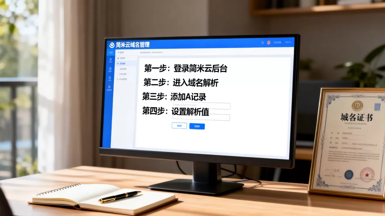 简米云注册域名怎么解析设置?,新手操作步骤有哪些? 简米云注册域名怎么解析设置?,新手操作步骤有哪些?
