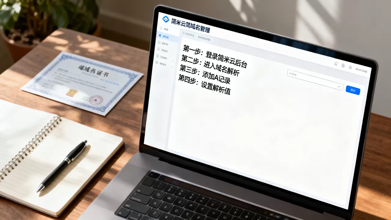 简米云注册域名怎么解析设置?,新手操作步骤有哪些? 简米云注册域名怎么解析设置?,新手操作步骤有哪些?