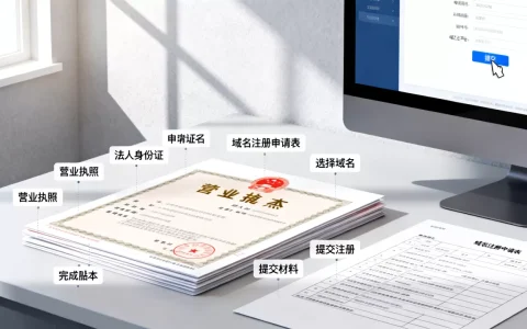 公司申请域名需要哪些材料，新手怎么操作？