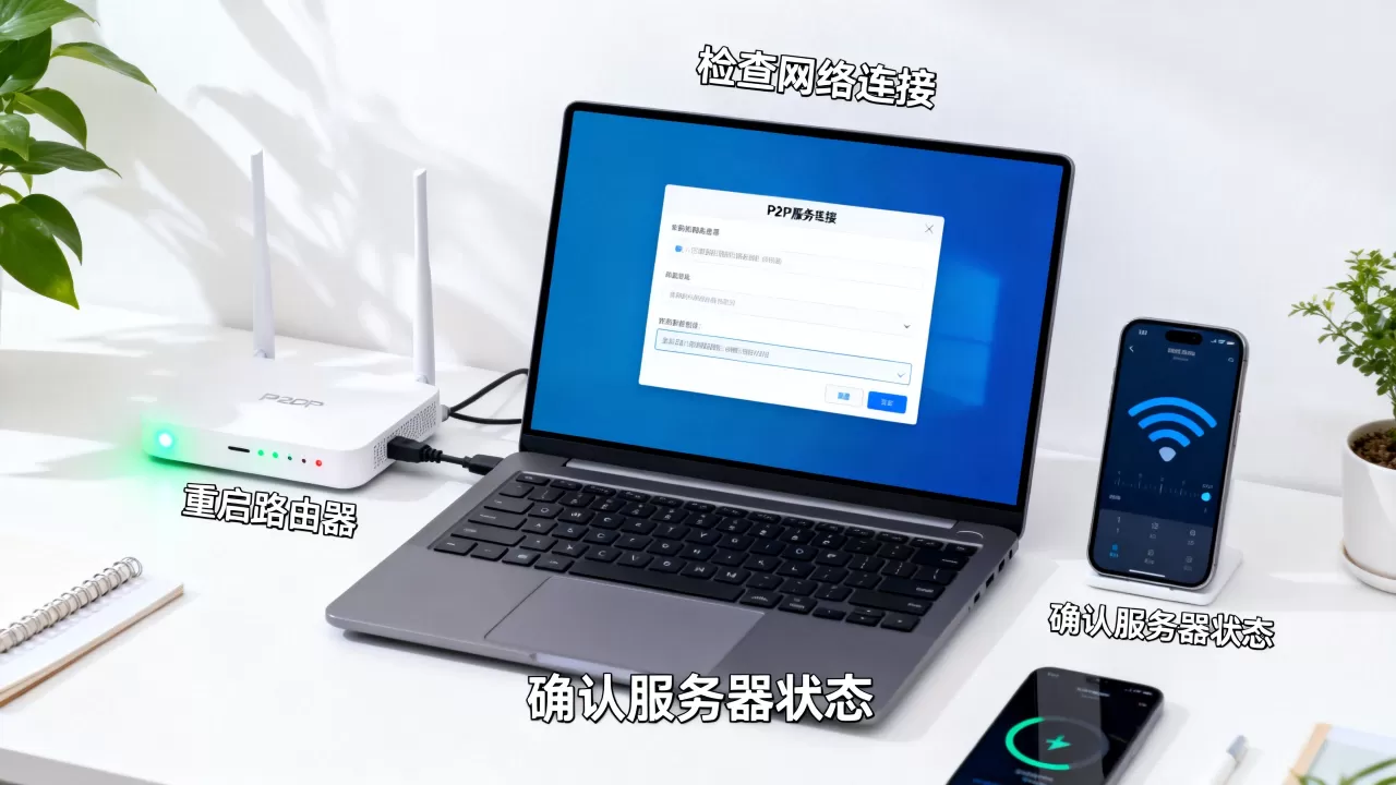 P2P服务器正在连接中怎么办,一直连不上是什么原因? P2P服务器正在连接中怎么办,一直连不上是什么原因?
