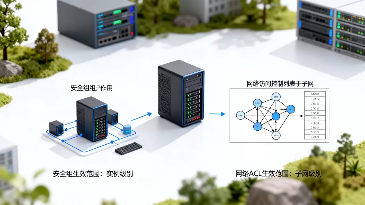 安全组和网络访问控制列表的生效范围区别是什么,有哪些方面? 安全组和网络访问控制列表的生效范围区别是什么,有哪些方面?