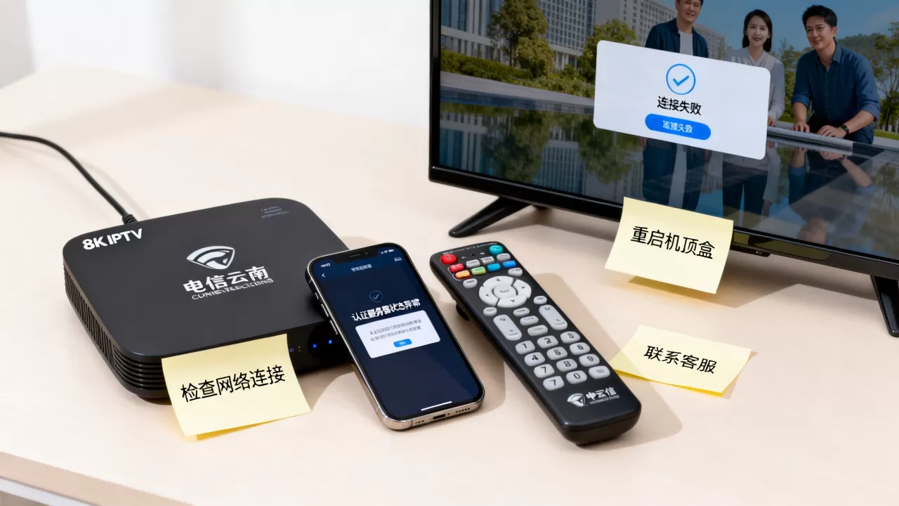 电信云南iptv连接不上认证服务器怎么办,原因是什么? 电信云南iptv连接不上认证服务器怎么办,原因是什么?