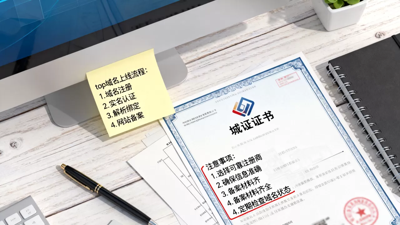 top域名上线流程是什么,有哪些注意事项? top域名上线流程是什么,有哪些注意事项?