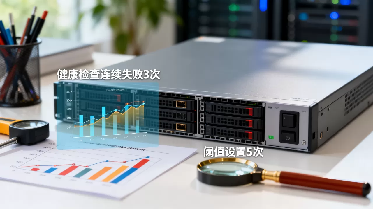 健康检查连续失败几次才摘掉后端,阈值设置多少合适? 健康检查连续失败几次才摘掉后端,阈值设置多少合适?