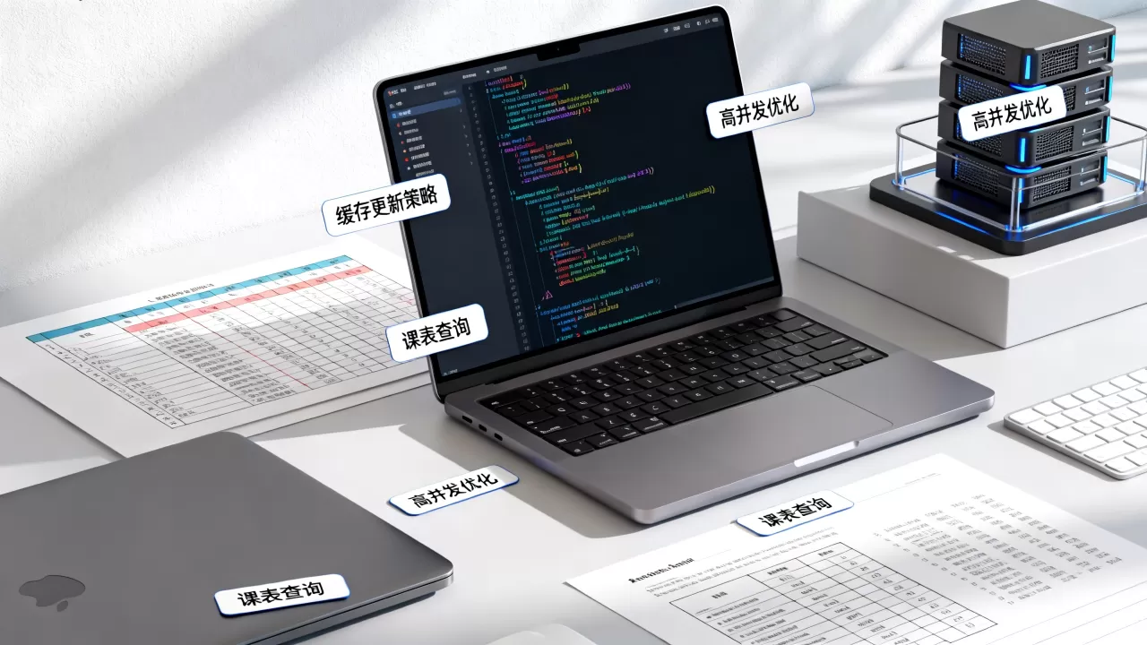 开学季课表查询高并发下缓存更新策略怎么做,有哪些优化方案? 开学季课表查询高并发下缓存更新策略怎么做,有哪些优化方案?